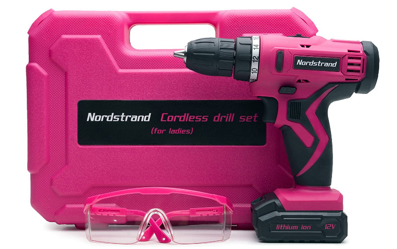 Nordstrand Pink Cordless Drill Set
